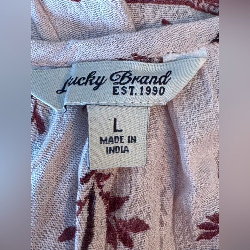 Lucky Brand Shift Dress with Tassels size L - Picture 8 of 9